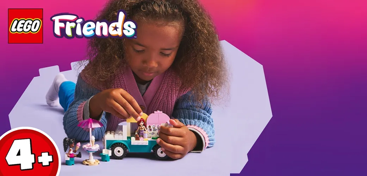HERO LEGO® Friends 42644 Zmrzlinárske auto v mestečku Heartlake.