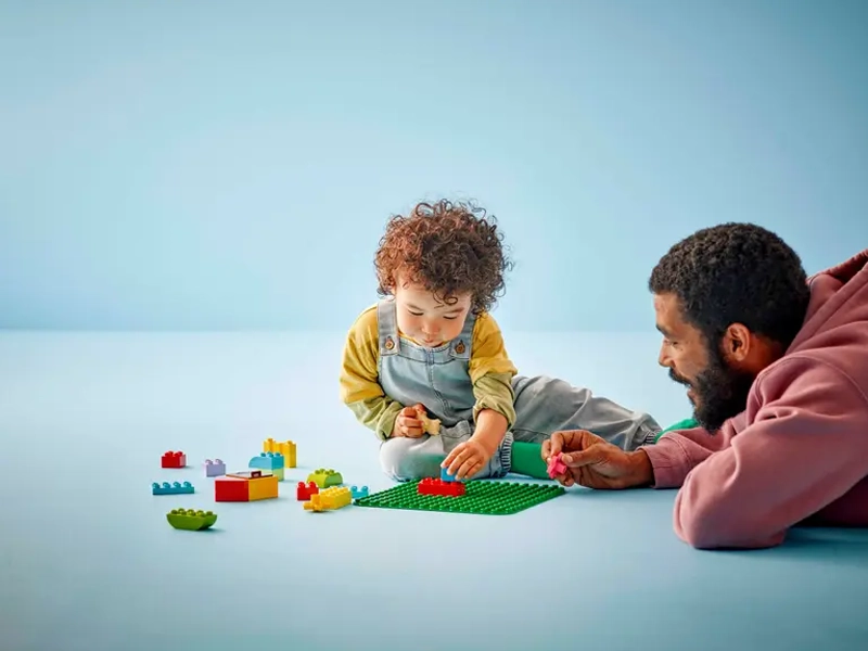 LEGO® DUPLO® Zelená podložka na stavanie.
