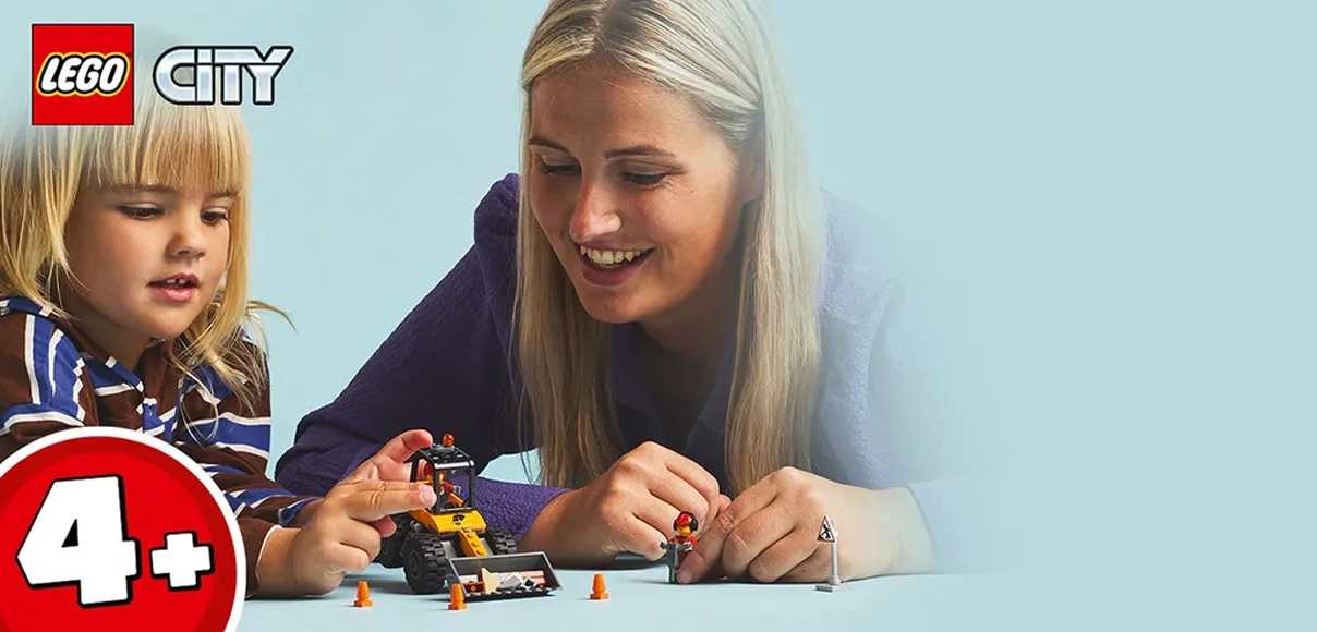 HERO LEGO® City 60450 Žltý stavebný lopatový nakladač.