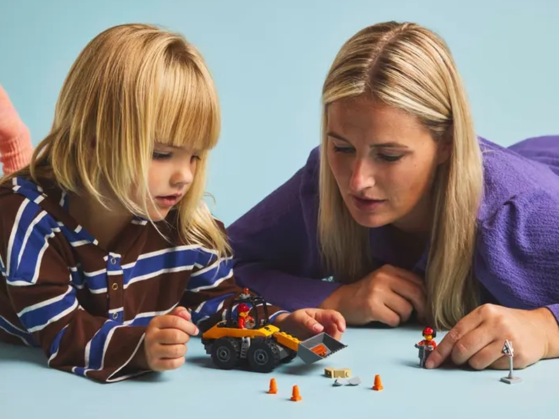 LEGO® City Žltý stavebný lopatový nakladač.