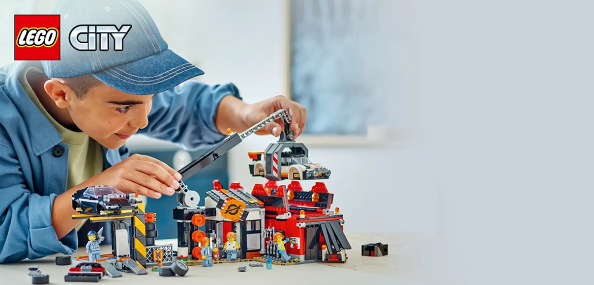 HERO LEGO® City 60472 Šrotovisko s autami.