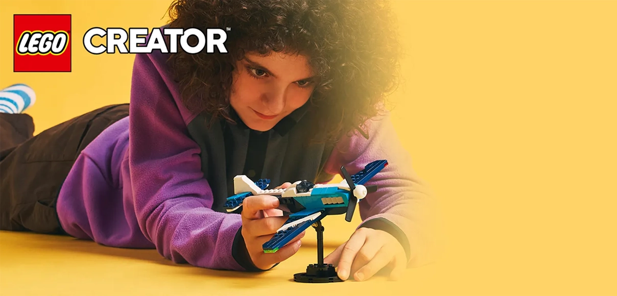 HERO LEGO® Creator 3 v 1 31160 Pretekárske lietadlo.