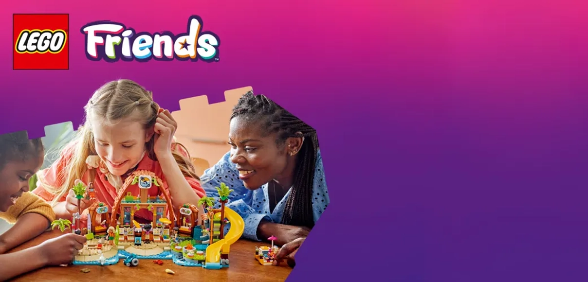 Hero LEGO Friends 42673 Rodinná dovolenka na pláži