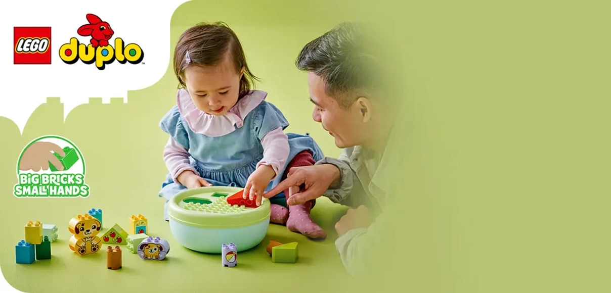 HERO LEGO DUPLO Triedenie tvarov: Domček pre šteniatka.