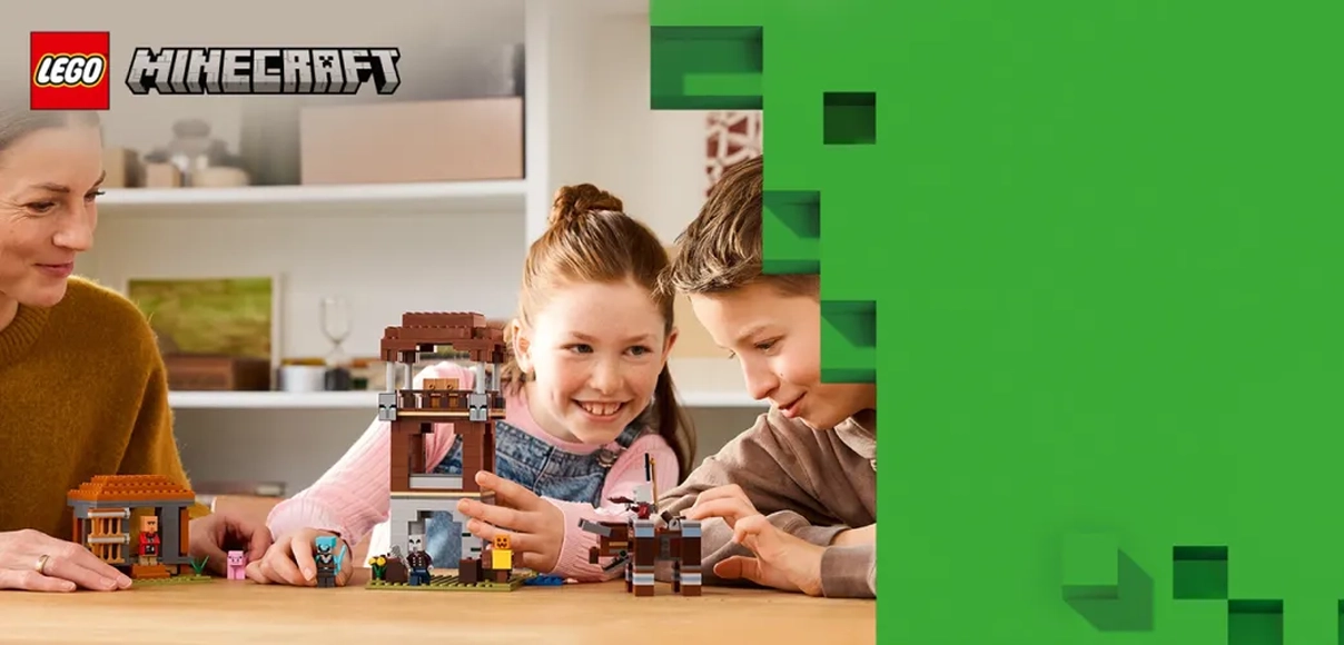 hero LEGO® Minecraft® 21278 Základňa plieniteľov a Ničiteľ