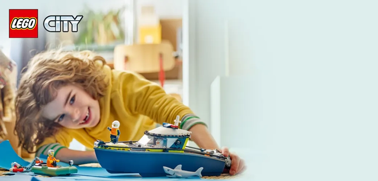 HERO LEGO® City 60456 Naháňačka v policajnej lodi