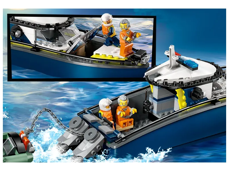 LEGO® City 60456 Policajná loď