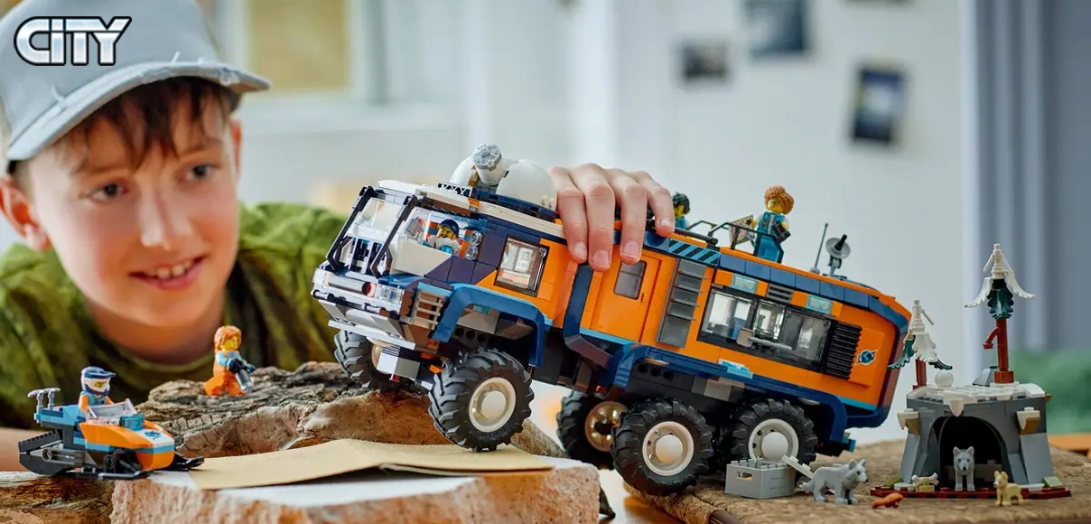 HERO LEGO® City 60471 Nákladné auto s laboratóriom pre prieskumníkov Arktídy