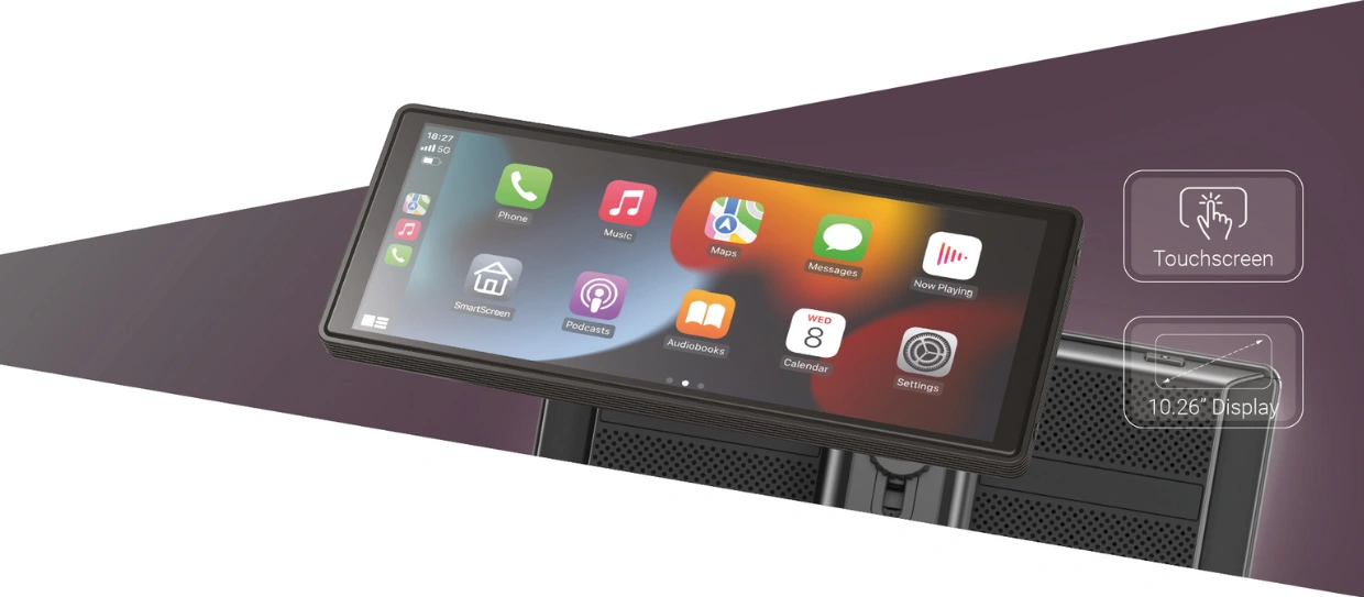 Vďaka 8,1” dotykovej obrazovke zariadenia NAVITEL DS810 a vysokému rozlíšeniu 1 600 × 600 s technológiou IPS si užijete skvelú čitateľnosť aj z ostrejších uhlov.