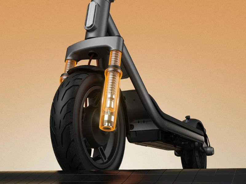 Elektrická kolobežka Xiaomi Electric Scooter 6 Lite disponuje pokročilým odpružením, ktoré zaistí pohodlnú jazdu.
