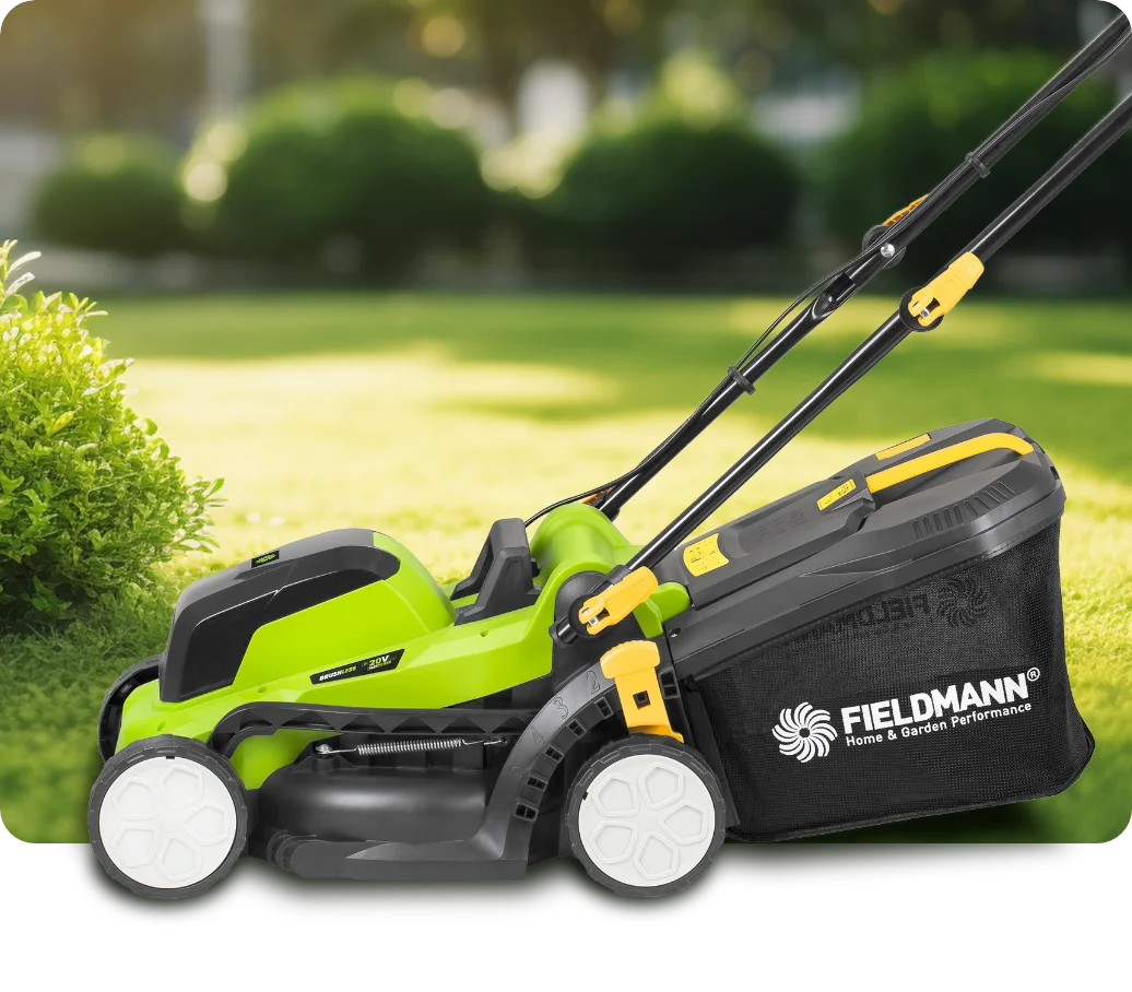 Akumulátorová kosačka Fieldmann FZR 70335-A efektivne kosenie