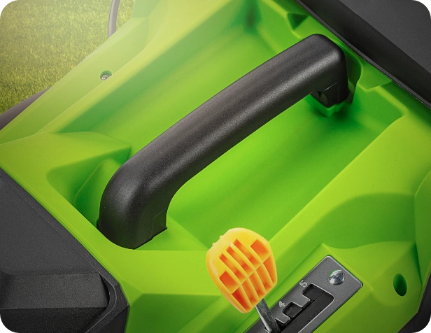 Elektrická kosačka Fieldmann FZR 2037-E komfortne skladovanie transport