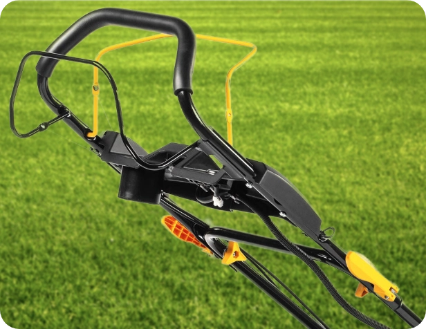 Benzínová kosačka Fieldmann FZR 4212-139BL disponuje prvkami, vďaka ktorým je práca s ňou mimoriadne pohodlná.