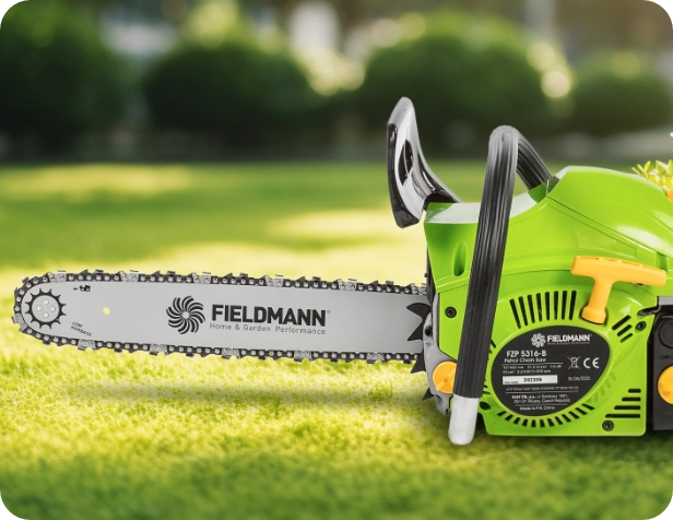 Benzínová reťazová píla Fieldmann FZP 56516-B efektivne rezanie