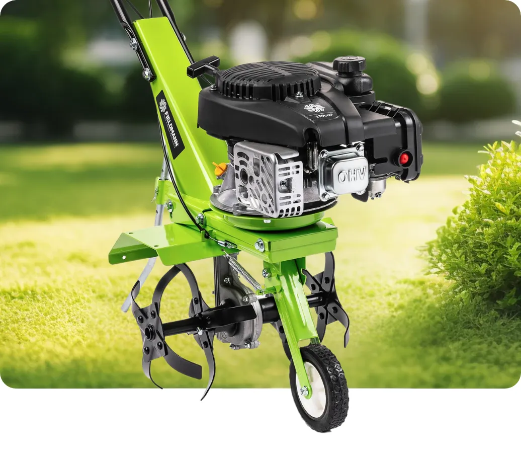 Pre väčšiu flexibilitu je možné rozšíriť pracovný záber kultivátora Fieldmann FZK 6115-139BL až na 59 cm pomocou 2 kultivačných nožov, ktoré sú súčasťou dodávky.