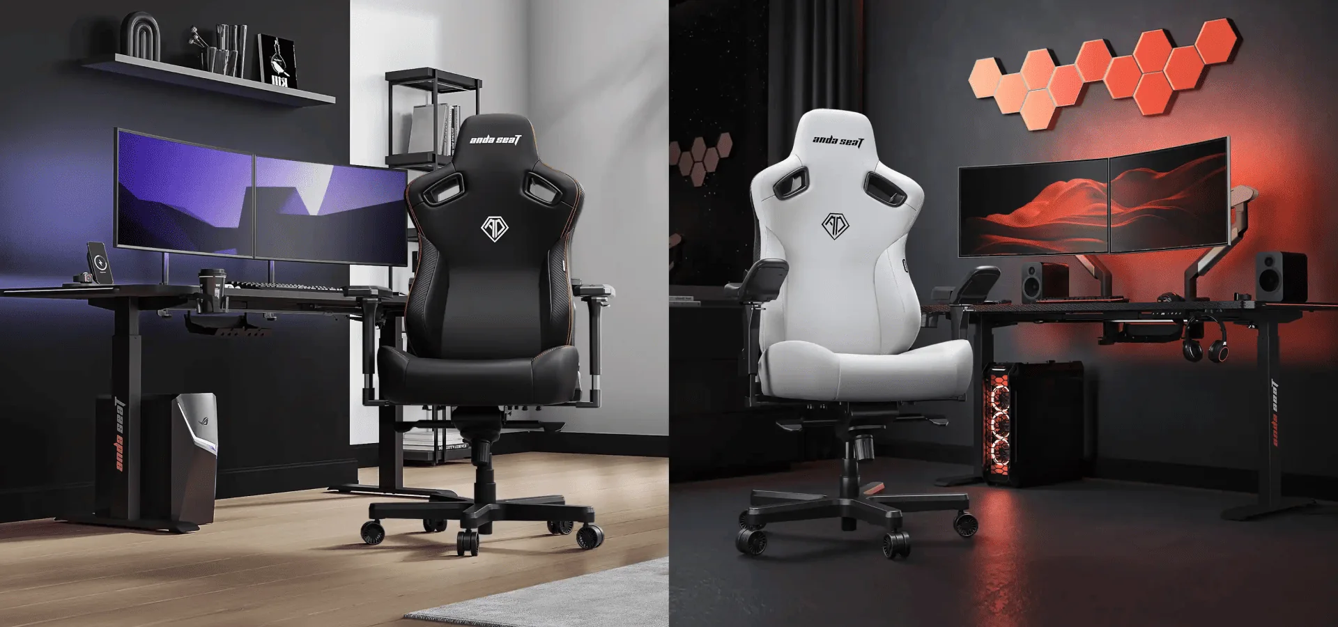 AndaSeat Kaiser 3 a Kaiser 3 Pro vedľa seba