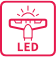 Tyčový vysávač s hubicou s LED osvetlením