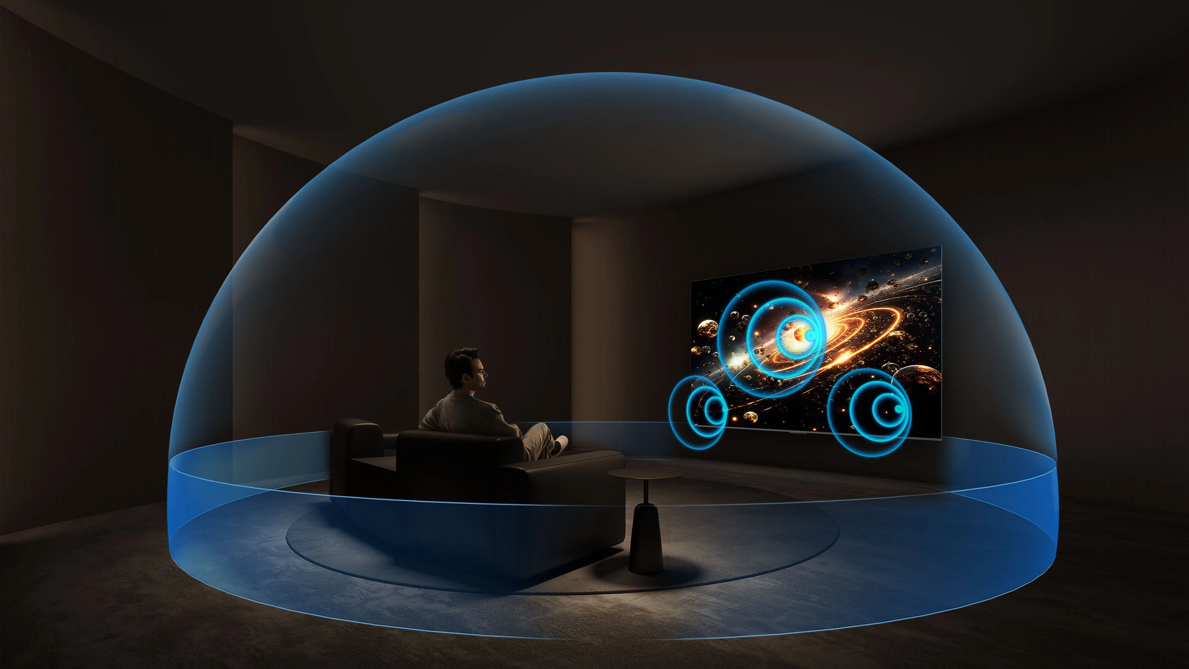 TCL C6K TV with ONKYO 2.1 Hi-Fi System