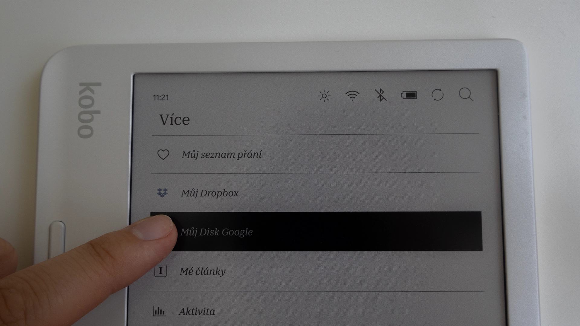 Kobo Libra Colour Google Drive a Dropbox vlastný obsah