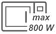 Maxim&aacute;lny v&yacute;kon mikrovlnn&eacute;ho ohrevu: 800 W