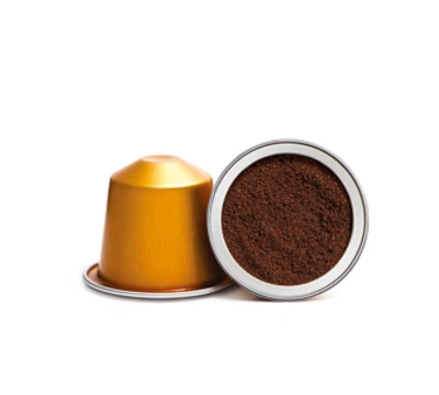 K&aacute;vov&aacute; kapsula Nespresso hermeticky chr&aacute;ni čerstvo pomlet&uacute; k&aacute;vu pred stratou chuti a intenzity.